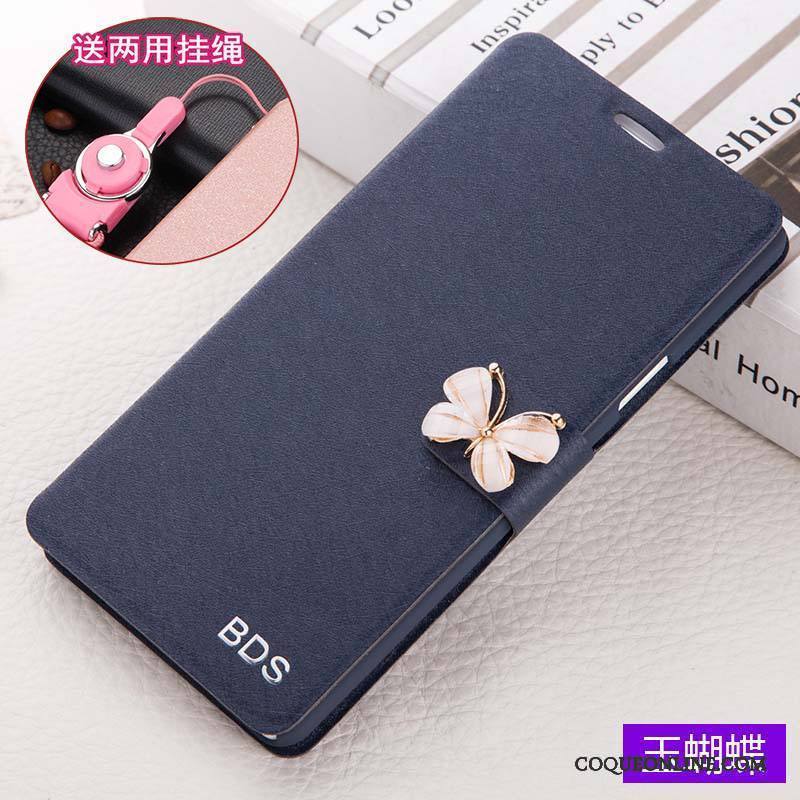 Huawei P Smart Coque De Téléphone Housse Étui En Cuir Incassable Protection Rose