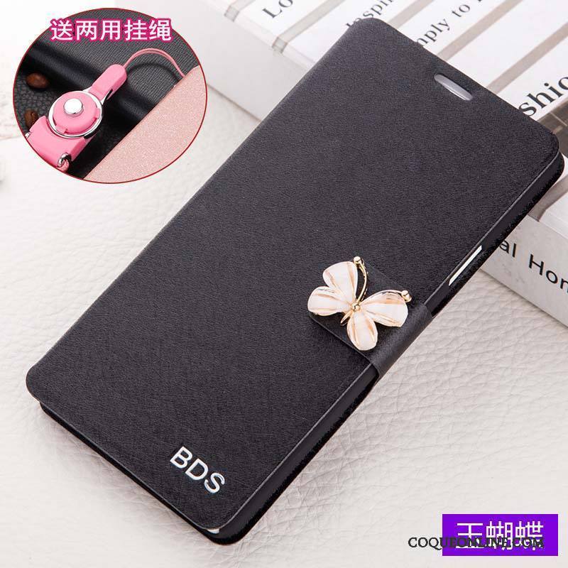 Huawei P Smart Coque De Téléphone Housse Étui En Cuir Incassable Protection Rose