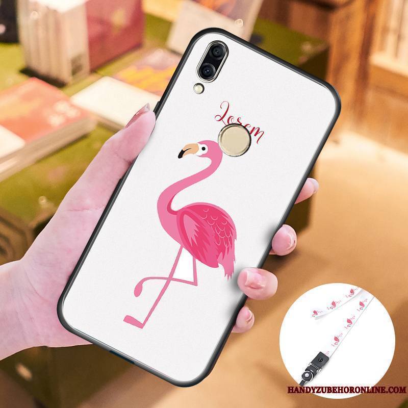 Huawei P Smart+ Coque De Téléphone Étui Blanc Fluide Doux