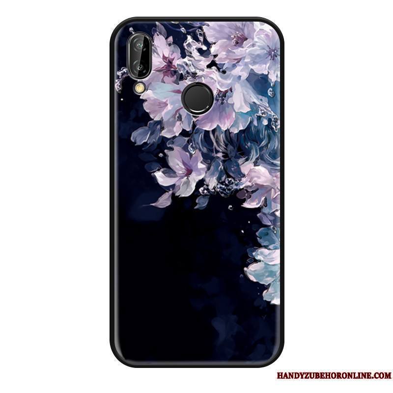 Huawei P Smart+ Coque Fleur Tendance Créatif Incassable Mode Personnalité Tout Compris
