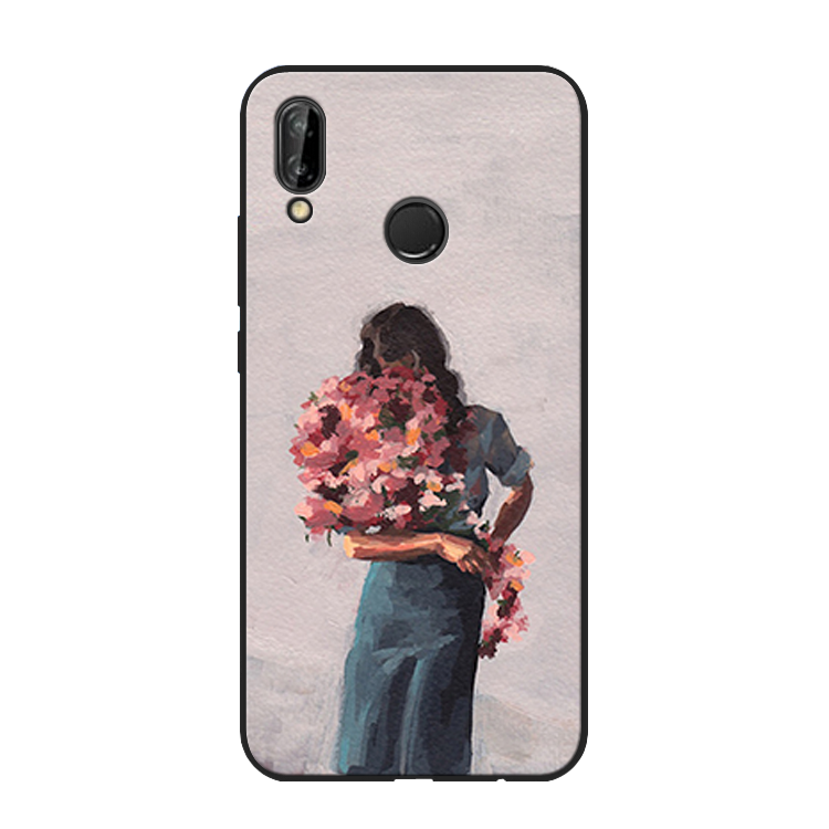 Huawei P Smart+ Coque Incassable Petit Téléphone Portable Art Étui Jeunesse Vert