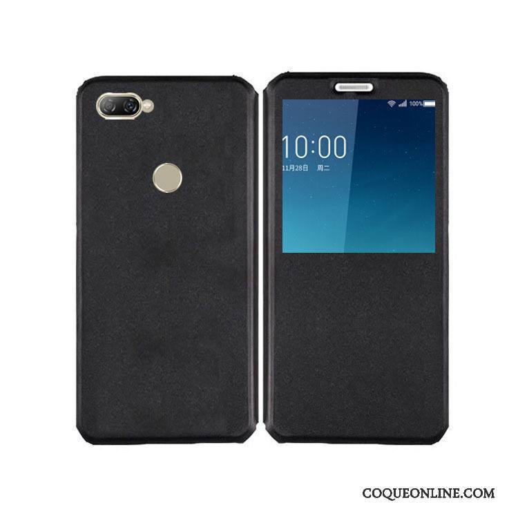 Huawei P Smart Coque Incassable Étui En Cuir Téléphone Portable Bleu Clamshell