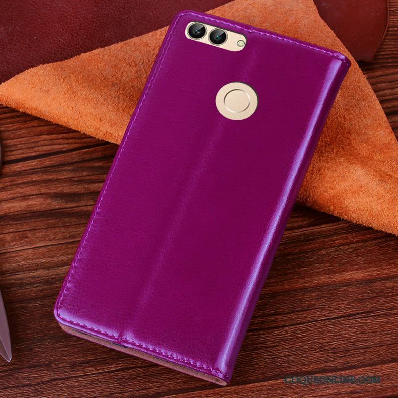 Huawei P Smart Coque Protection Étui Housse Rouge Étui En Cuir De Téléphone