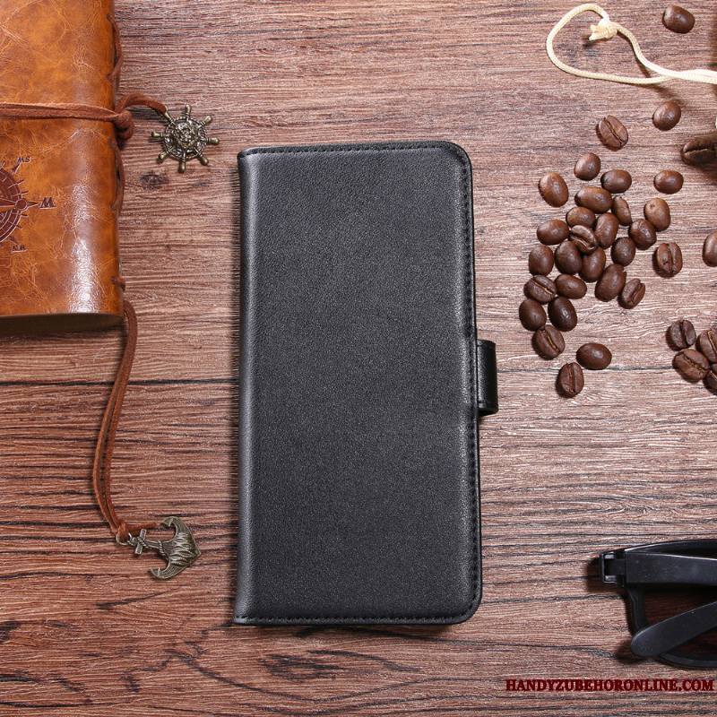 Huawei P Smart+ Coque Étui En Cuir Tout Compris Tendance Téléphone Portable Housse Portefeuille Cuir Véritable