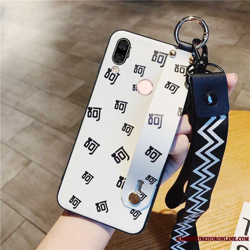 Huawei P Smart+ Créatif Coque Protection Amoureux Fluide Doux Incassable Délavé En Daim