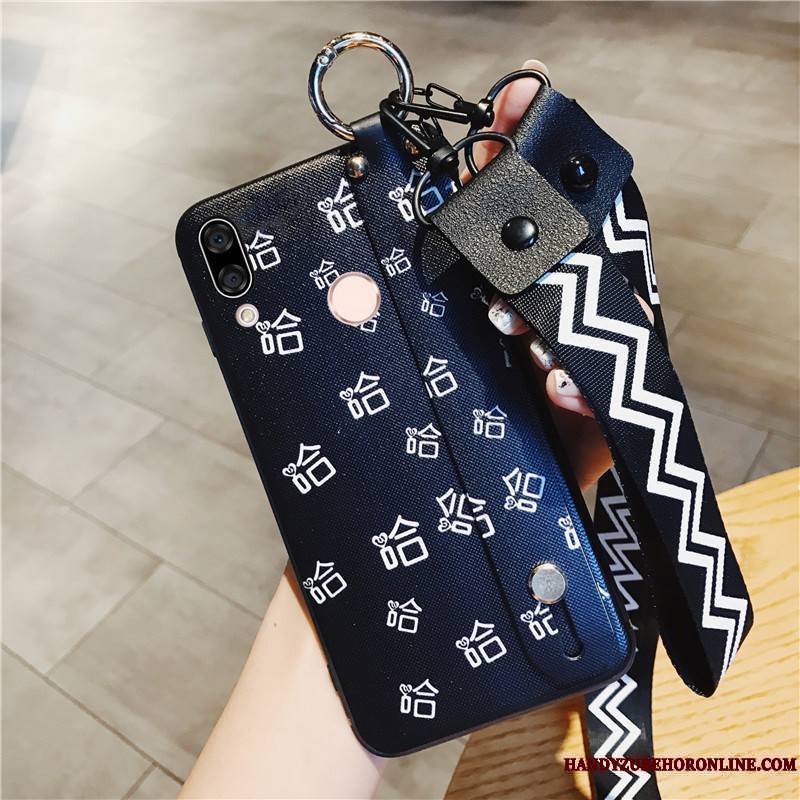 Huawei P Smart+ Créatif Coque Protection Amoureux Fluide Doux Incassable Délavé En Daim