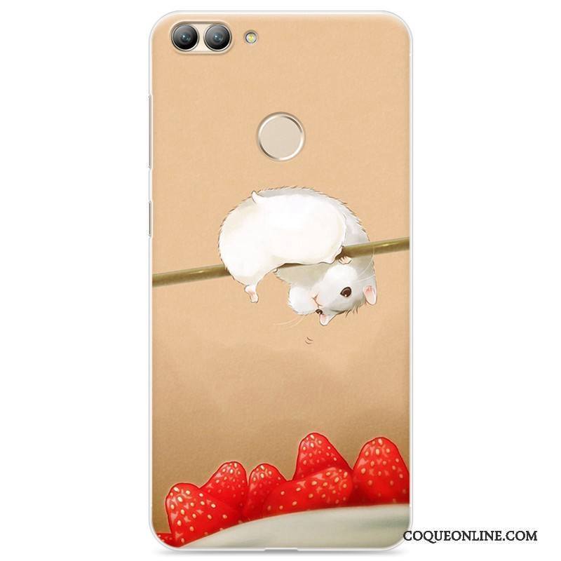 Huawei P Smart Dessin Animé Étui Coque Protection Fluide Doux De Téléphone Rose