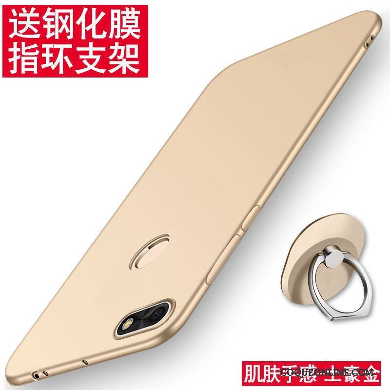 Huawei P Smart Fluide Doux Coque De Téléphone Tout Compris Protection Or Silicone Étui