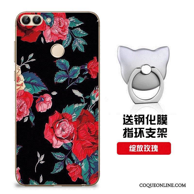 Huawei P Smart Fluide Doux Incassable Protection Rose Coque Étui De Téléphone