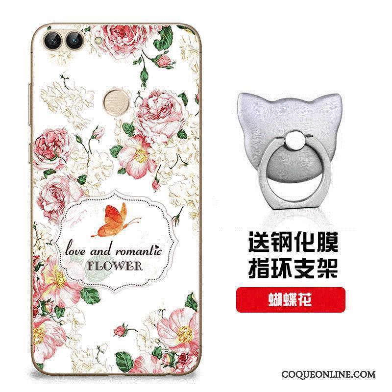 Huawei P Smart Fluide Doux Incassable Protection Rose Coque Étui De Téléphone