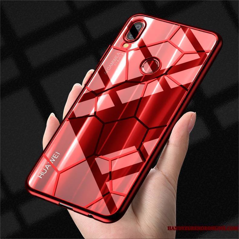 Huawei P Smart+ Légères Verre Coque De Téléphone Créatif Net Rouge Incassable Marque De Tendance