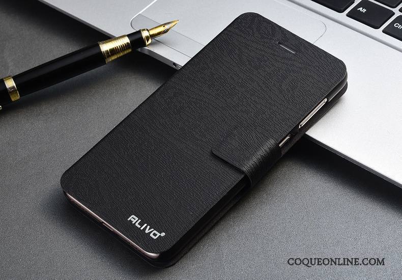 Huawei P Smart Noir Protection Étui En Cuir Coque De Téléphone Housse