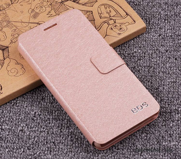 Huawei P Smart Protection Coque De Téléphone Délavé En Daim Rouge Tempérer Étui En Cuir Membrane