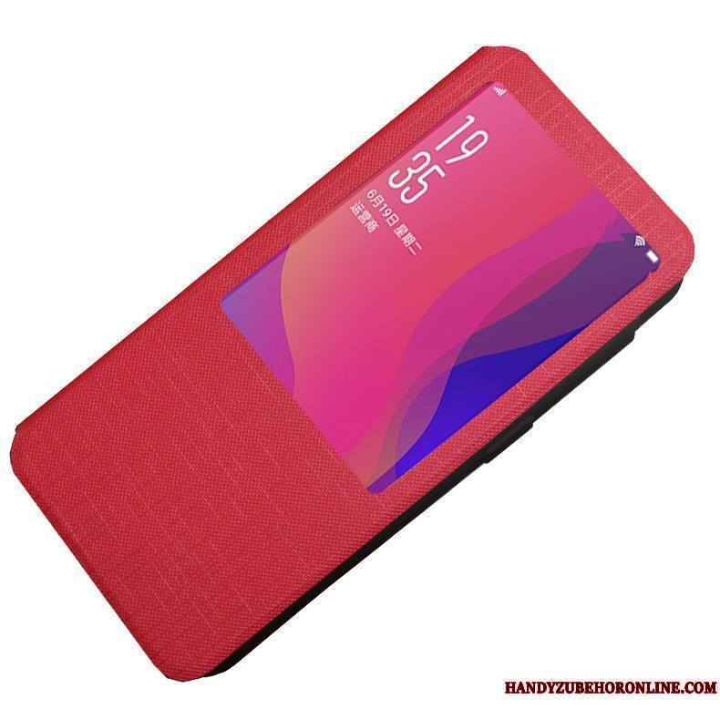 Huawei P Smart+ Protection Verre Coque Fluide Doux Clamshell Téléphone Portable Étui En Cuir