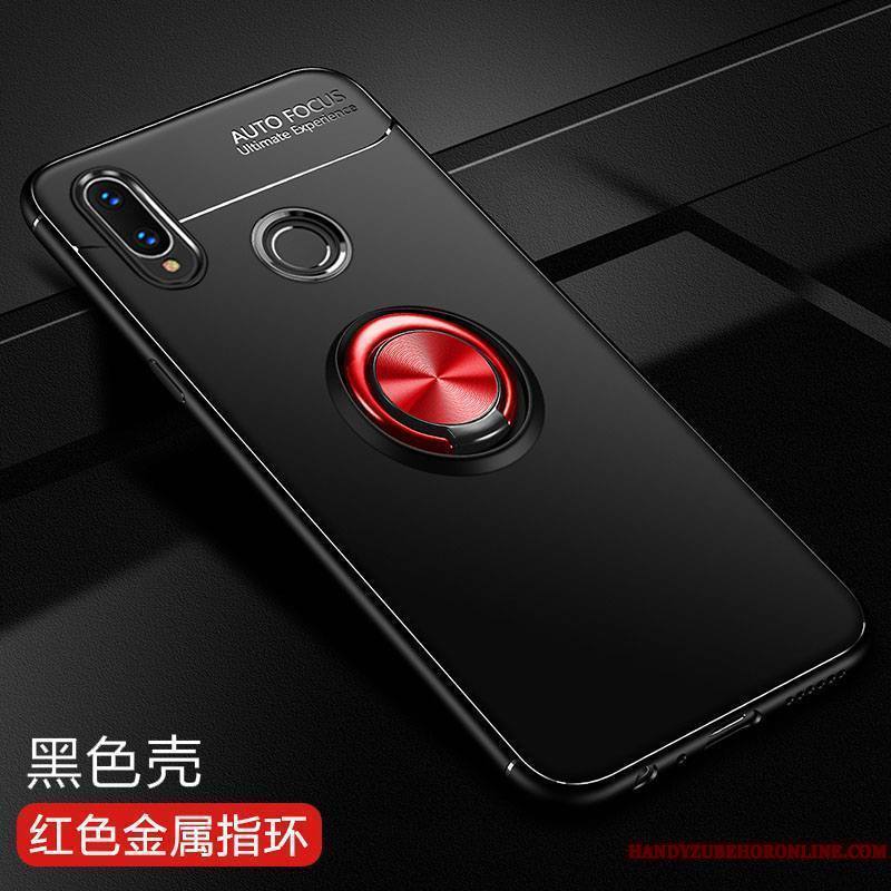 Huawei P Smart+ Support Étui Tout Compris Noir Fluide Doux Coque Protection