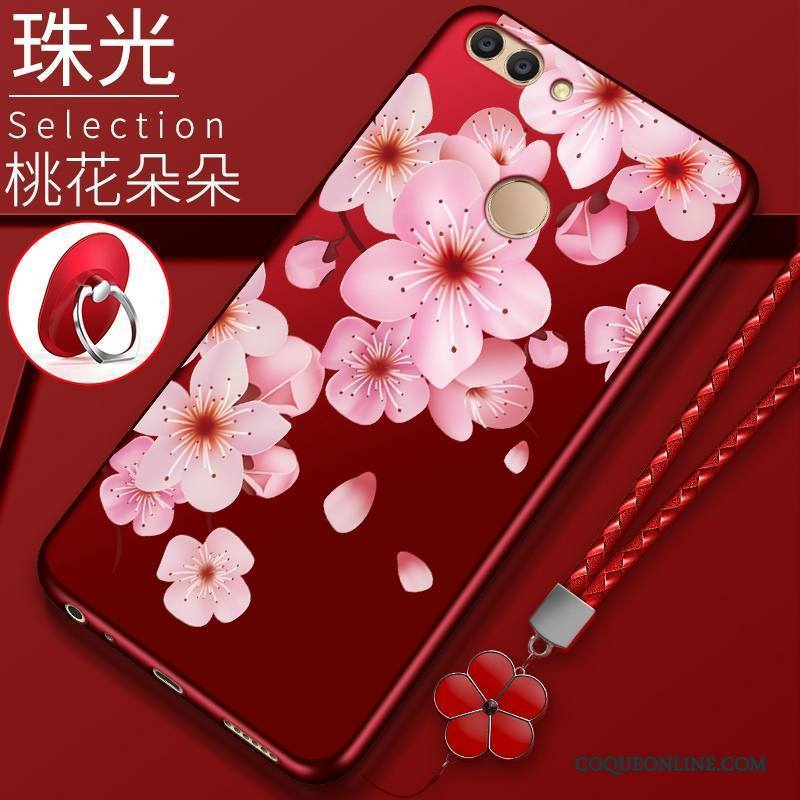 Huawei P Smart Tout Compris Protection Silicone Étui Rouge Coque De Téléphone Incassable
