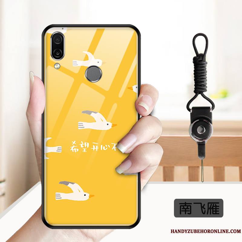Huawei P Smart Z Coque De Téléphone Miroir Tout Compris Silicone Dessin Animé Protection Verre
