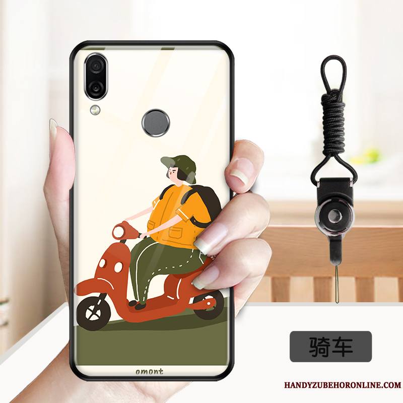 Huawei P Smart Z Coque De Téléphone Miroir Tout Compris Silicone Dessin Animé Protection Verre