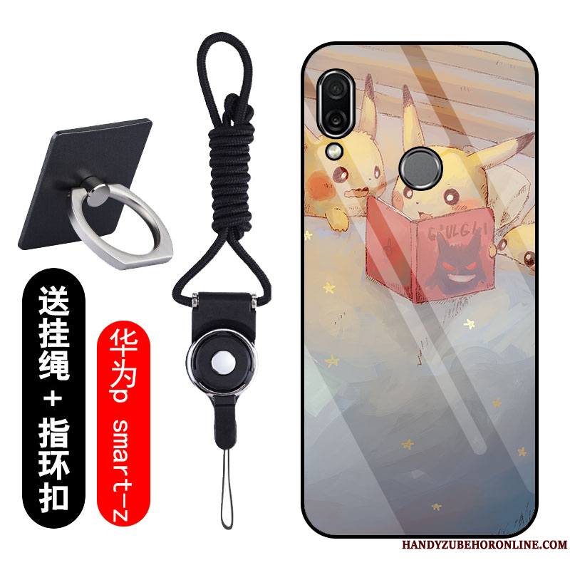 Huawei P Smart Z Coque Rouge Étui Protection Amoureux Dessin Animé Incassable Tendance