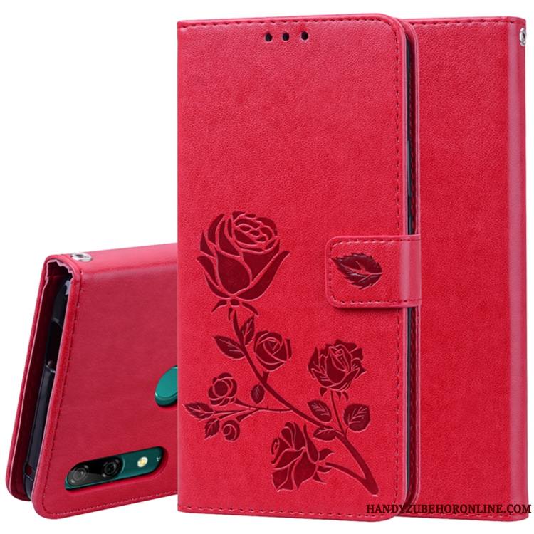 Huawei P Smart Z Rose Coque De Téléphone Étui En Cuir