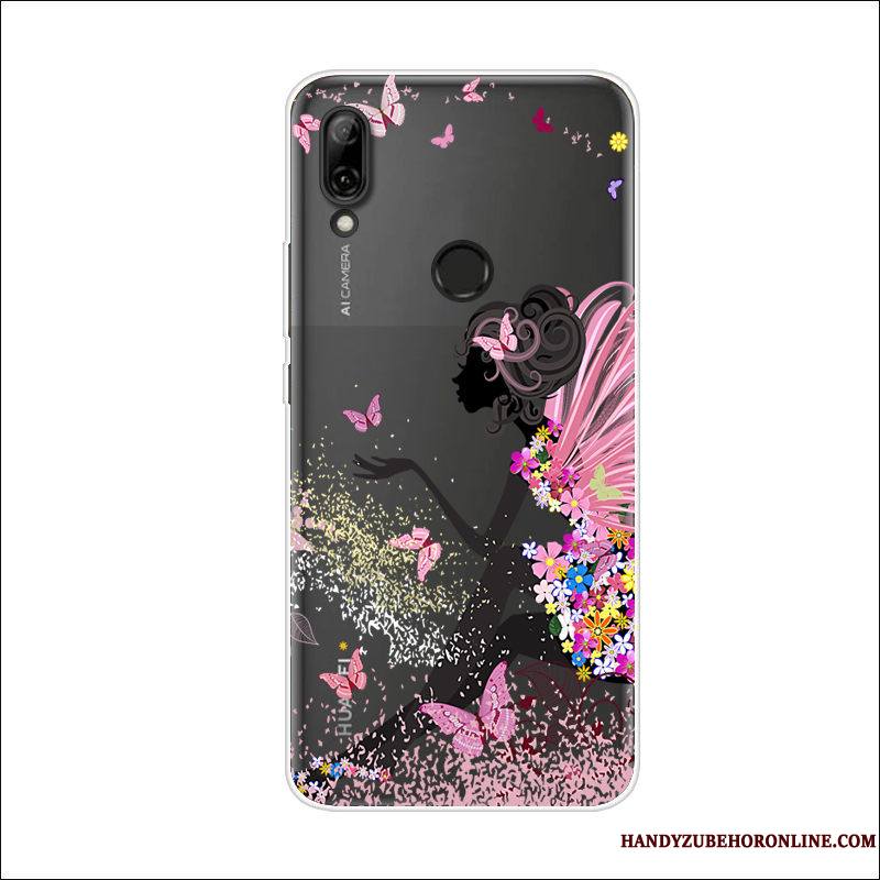 Huawei P Smart Z Silicone Étui Coque Fleurs De Papillons Tendance Dessin Animé De Téléphone