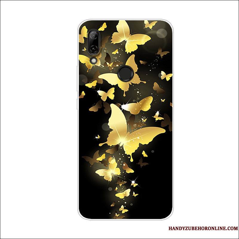 Huawei P Smart Z Silicone Étui Coque Fleurs De Papillons Tendance Dessin Animé De Téléphone