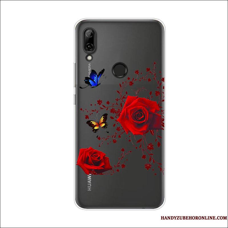 Huawei P Smart Z Silicone Étui Coque Fleurs De Papillons Tendance Dessin Animé De Téléphone