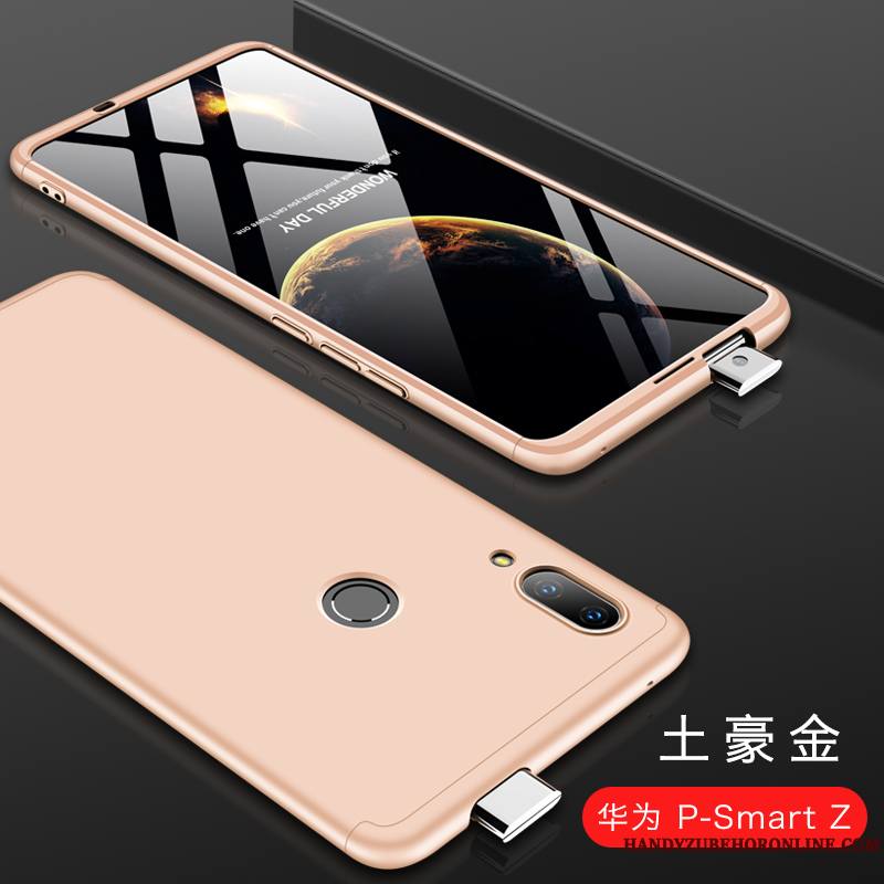 Huawei P Smart Z Étui Rouge Coque De Téléphone Verre Tout Compris Téléphone Portable Délavé En Daim