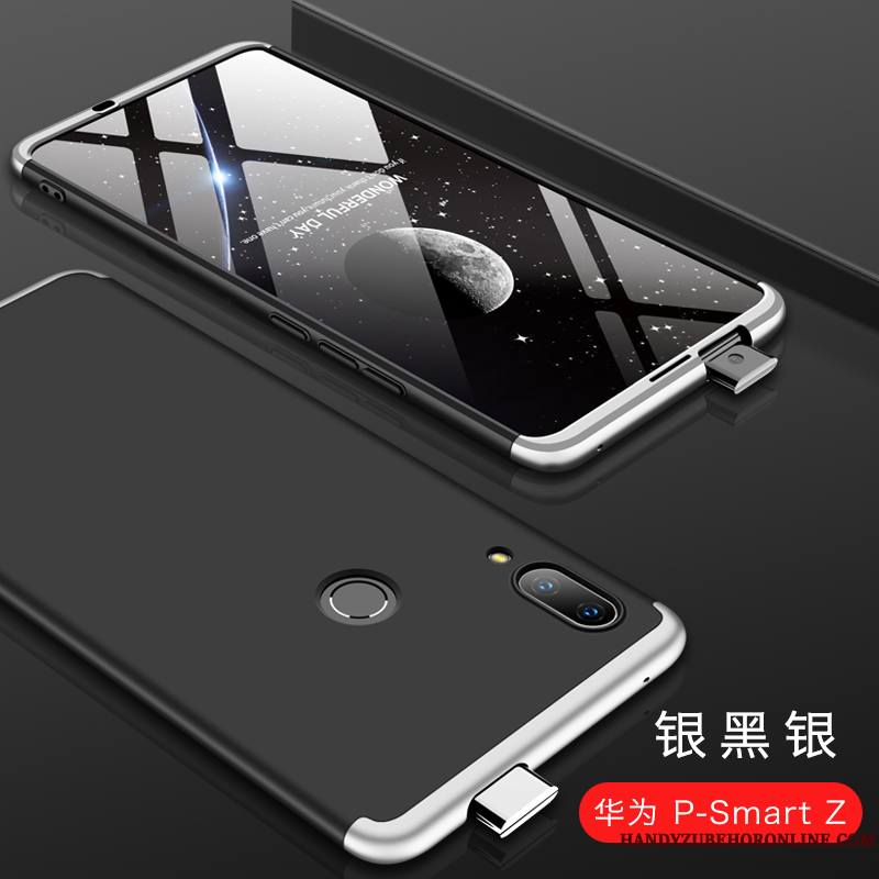 Huawei P Smart Z Étui Rouge Coque De Téléphone Verre Tout Compris Téléphone Portable Délavé En Daim