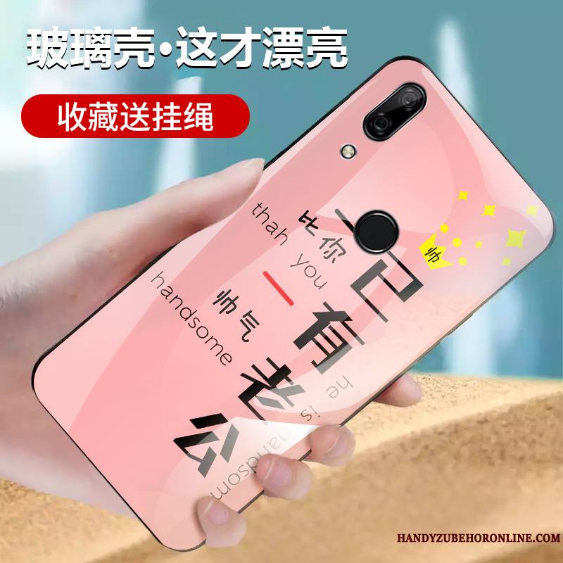 Huawei P Smart Z Étui Tout Compris Miroir Membrane Coque De Téléphone Net Rouge Silicone