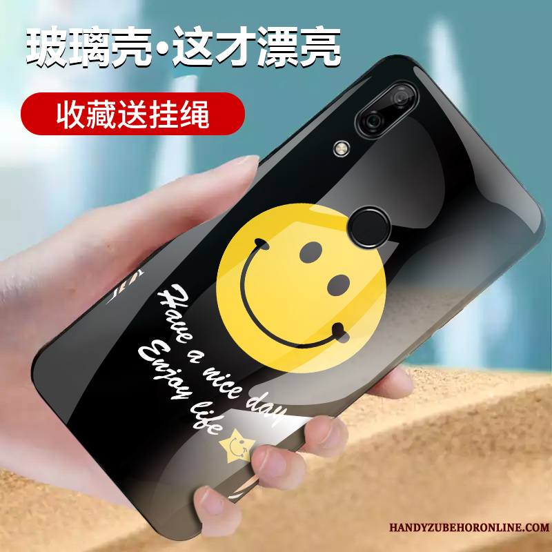 Huawei P Smart Z Étui Tout Compris Miroir Membrane Coque De Téléphone Net Rouge Silicone