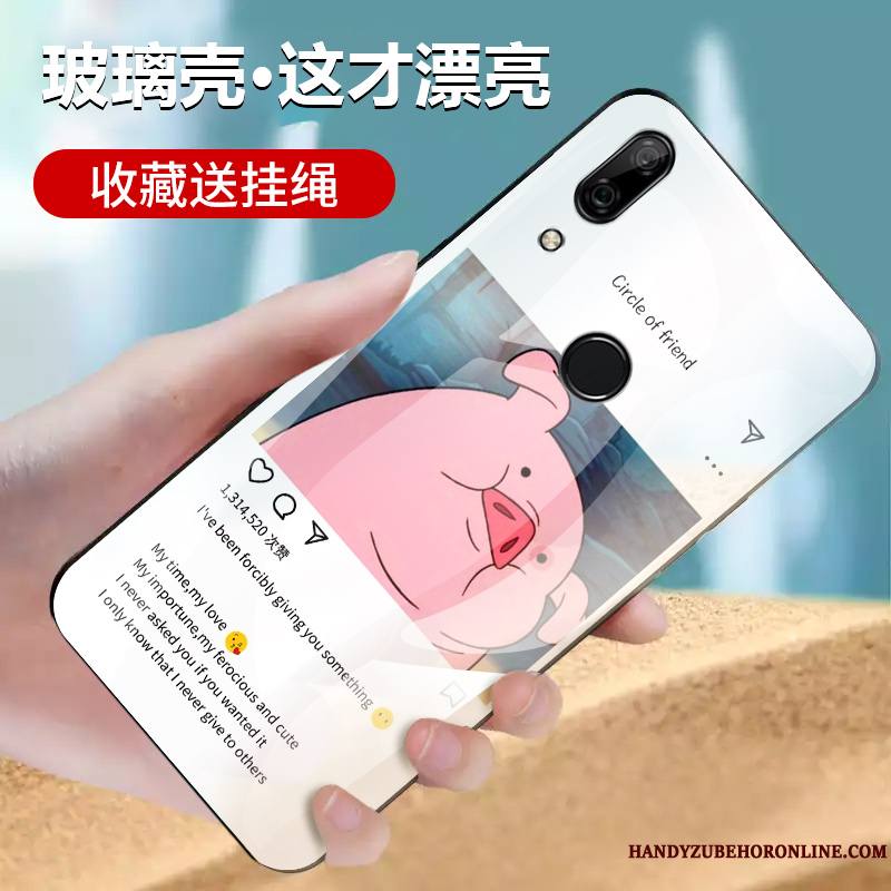 Huawei P Smart Z Étui Tout Compris Miroir Membrane Coque De Téléphone Net Rouge Silicone