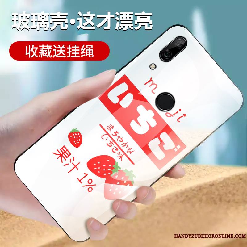 Huawei P Smart Z Étui Tout Compris Miroir Membrane Coque De Téléphone Net Rouge Silicone