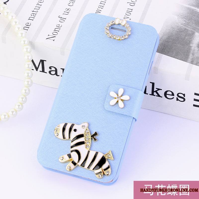 Huawei P Smart+ Étui Bleu Coque De Téléphone Étui En Cuir Protection Housse Téléphone Portable