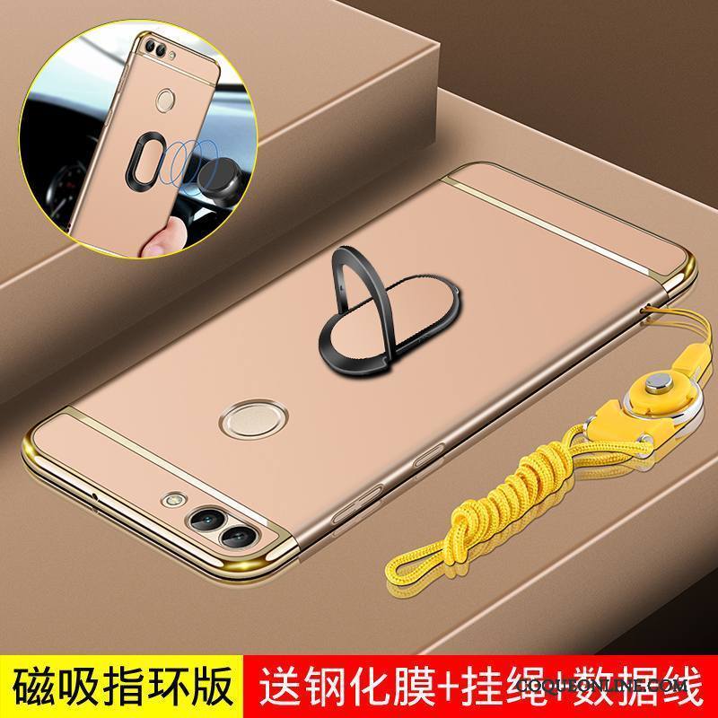 Huawei P Smart Étui Coque De Téléphone Difficile Incassable Magnétisme Rose Créatif