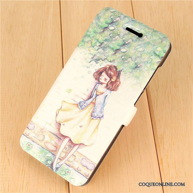 Huawei P10 Clamshell Coque De Téléphone Incassable Vert Charmant Fluide Doux Dessin Animé