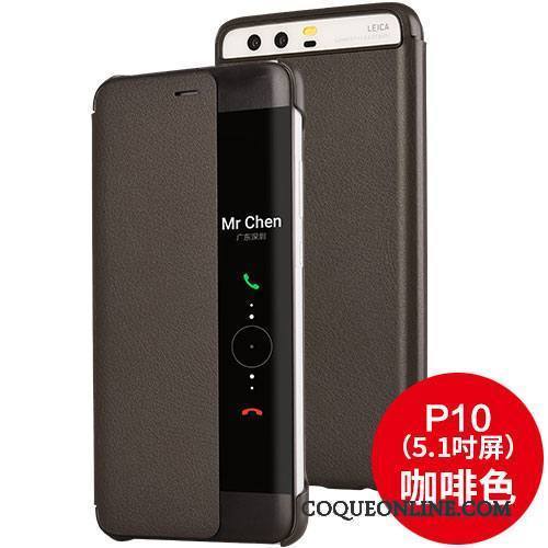Huawei P10 Clamshell Étui En Cuir Protection Coque De Téléphone Rose Téléphone Portable