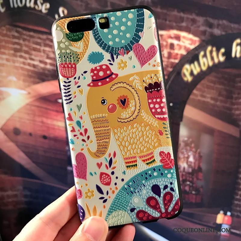 Huawei P10 Coque De Téléphone Fluide Doux Créatif Personnalité Silicone Dessin Animé Étui