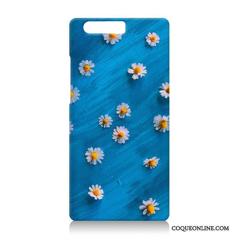 Huawei P10 Coque Dessin Animé Fluide Doux Silicone Gaufrage Nouveau Étui Bleu