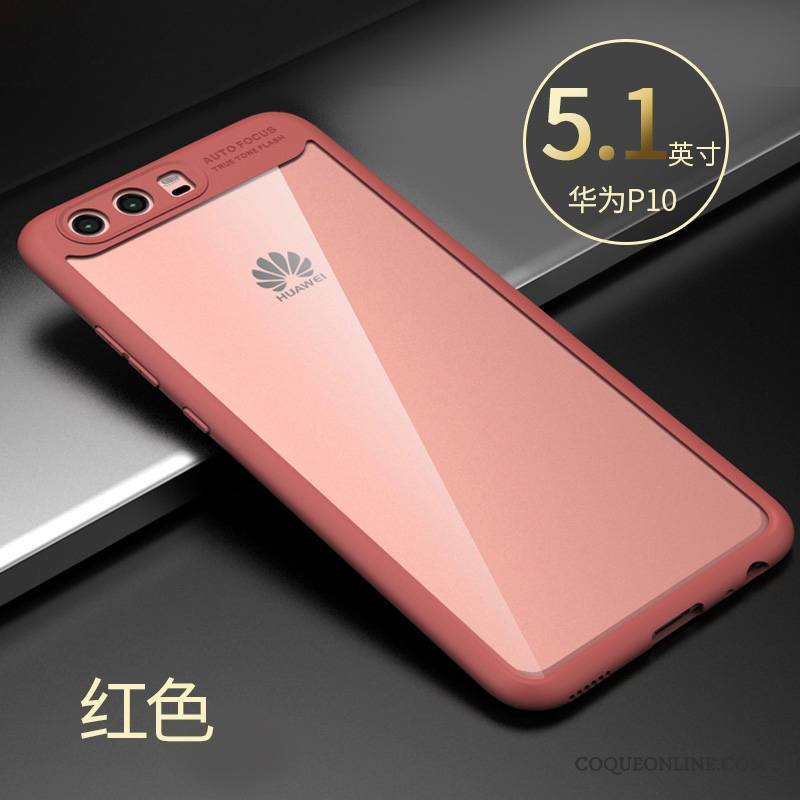 Huawei P10 Coque Fluide Doux Rose Difficile Personnalité Créatif Tout Compris Incassable