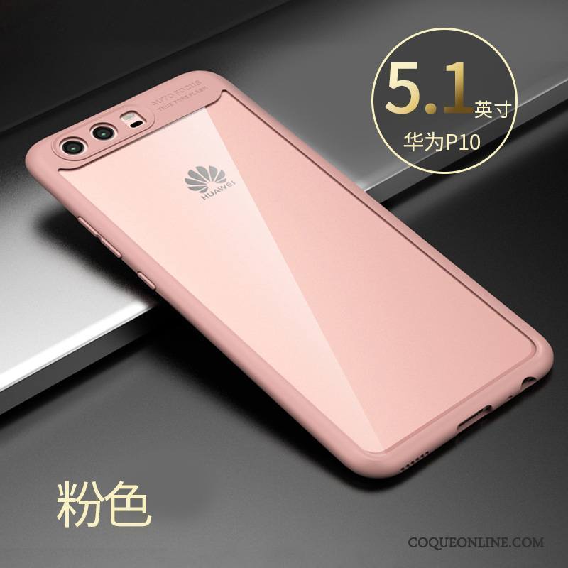 Huawei P10 Coque Fluide Doux Rose Difficile Personnalité Créatif Tout Compris Incassable