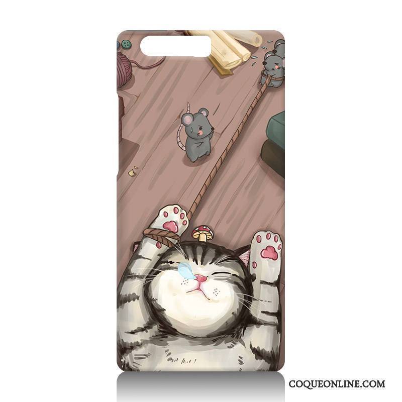 Huawei P10 Coque Incassable Dessin Animé Étui Silicone Tout Compris Créatif Fluide Doux