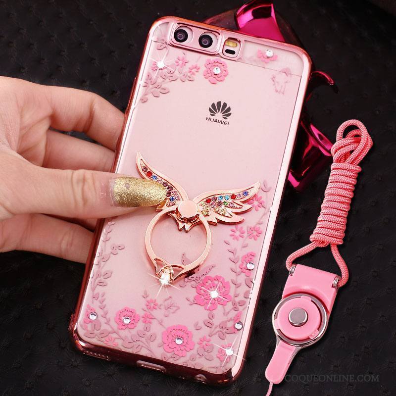 Huawei P10 Coque Personnalité Créatif Or Rose Fluide Doux Charmant Étui Incassable