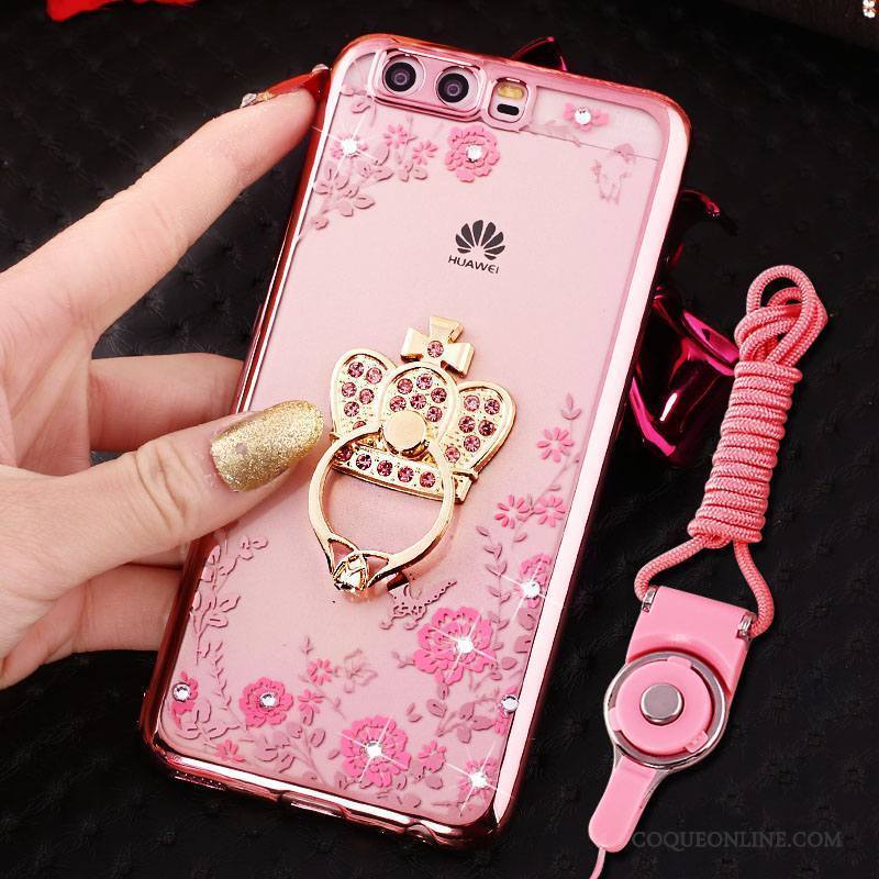 Huawei P10 Coque Personnalité Créatif Or Rose Fluide Doux Charmant Étui Incassable