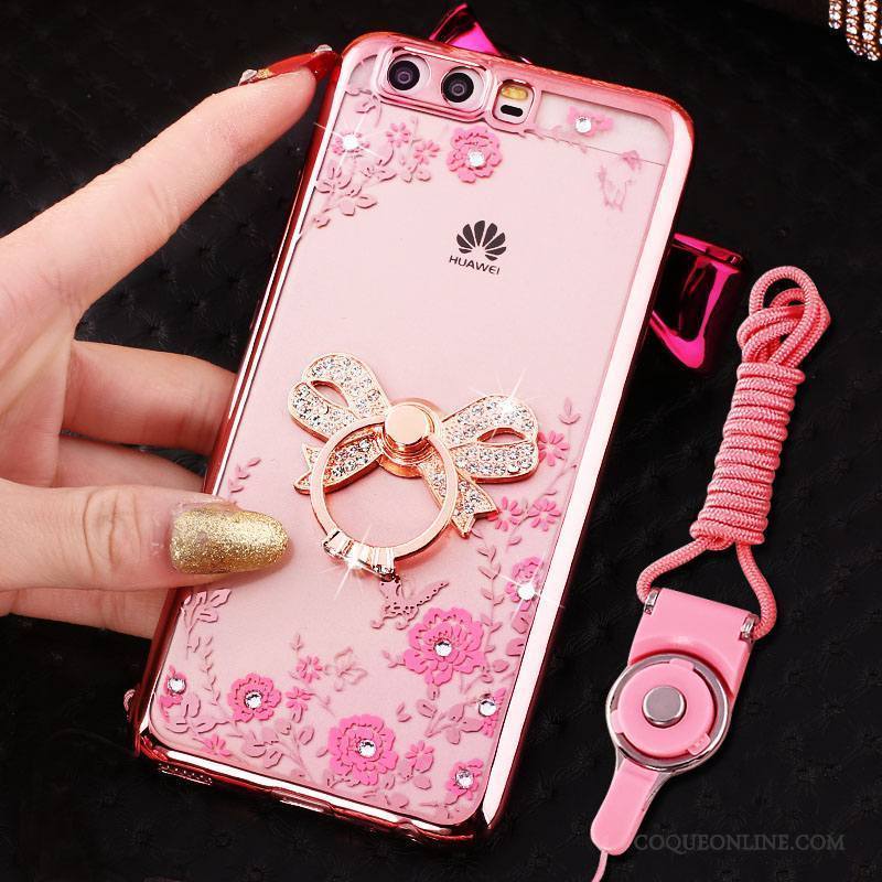 Huawei P10 Coque Personnalité Créatif Or Rose Fluide Doux Charmant Étui Incassable