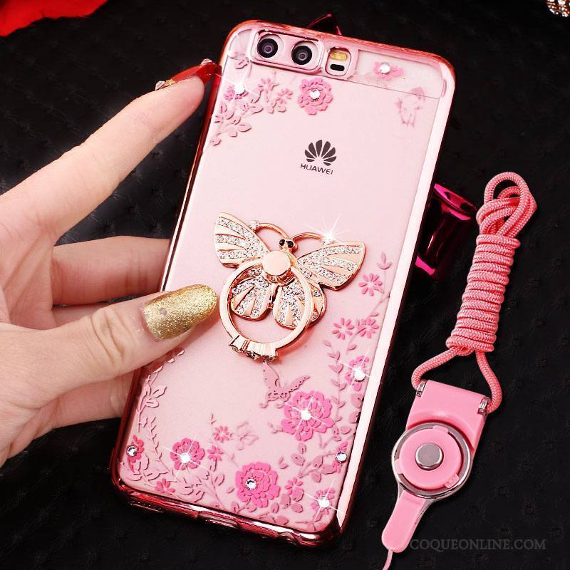 Huawei P10 Coque Personnalité Créatif Or Rose Fluide Doux Charmant Étui Incassable