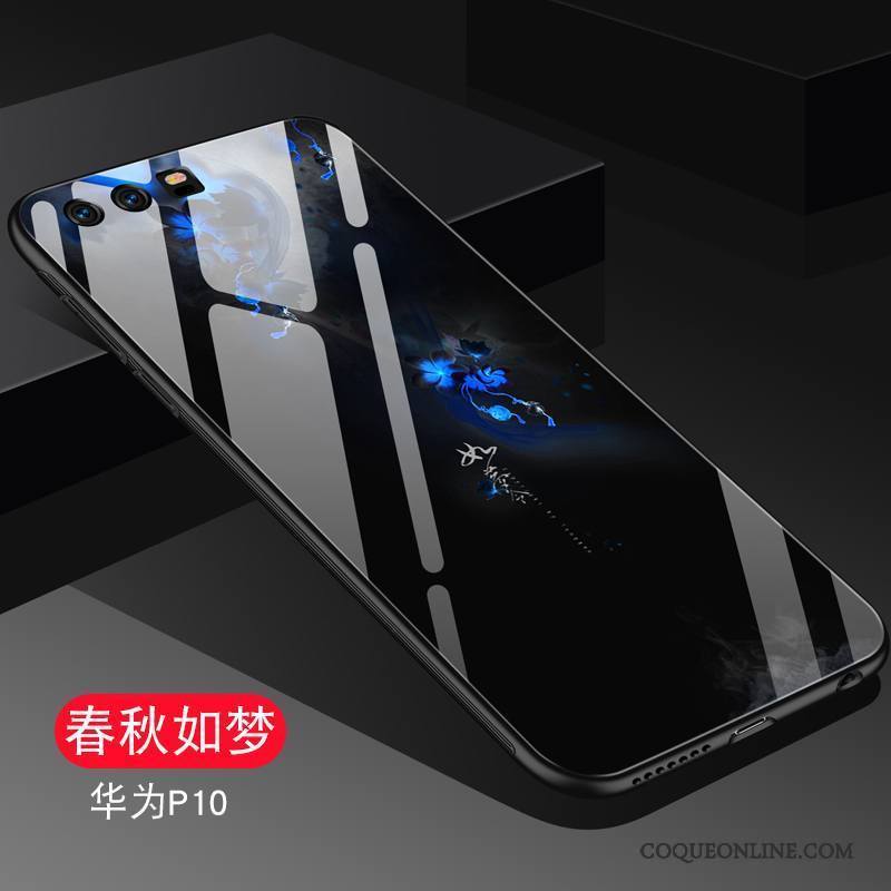 Huawei P10 Coque Protection Étui Tendance Tout Compris Personnalité Silicone Noir