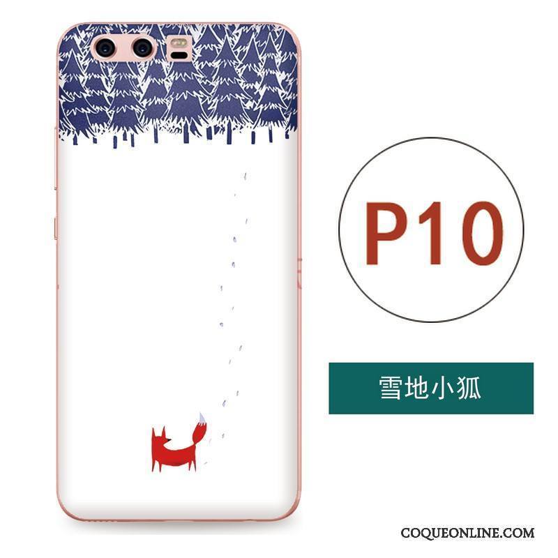 Huawei P10 Coque Étui Silicone Gaufrage Fluide Doux Art Ornements Suspendus