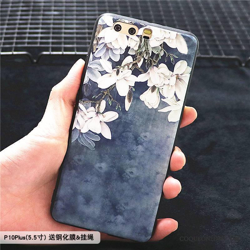 Huawei P10 Fleur Étui Multicolore Téléphone Portable Bordure Coque De Téléphone Tendance