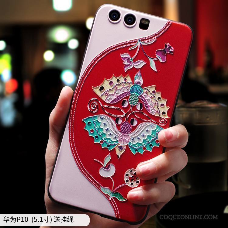 Huawei P10 Fluide Doux Vintage Tendance Incassable Style Chinois Personnalité Coque De Téléphone